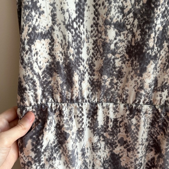 Tart Cinched Bubble Skirt Mini Dress, Alligator/Crocodile Print, Size Small - Picture 9 of 15